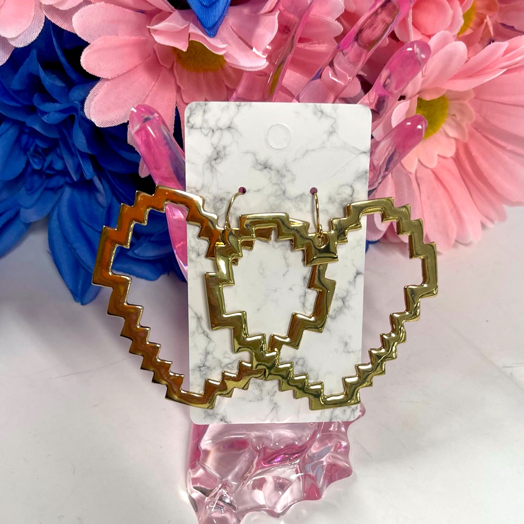 Valentines! Nwot Bar Iii Heart Earrings